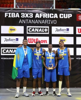 U Rwanda rwegukanye umudali wa Feza muri "FIBA 3x3 Africa Cup” 