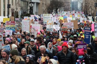 Washington DC habaye imyigaragambyo irwanya ubutegetsi bwa Trump mbere y'irahira rye