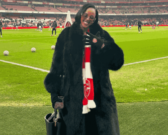 Miss Mutesi Jolly yarebye umukino Arsenal yatsinzwemo na Manchester United muri FA Cup