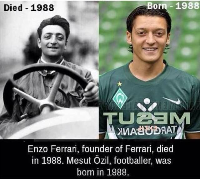 enzo ferrari y ozil