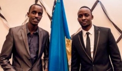 Umuhanzi Emmy yasanze Meddy i Texas bafatanya n'abayobozi guhesha ishema u Rwanda - AMAFOTO