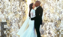 MU MAFOTO: Reba uko ubukwe bwa Kanye West na Kim Kardashian bwagenze
