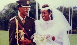 Imyaka 25 irashize Nyakubahwa Perezida wa Repubulika Paul Kagame yambikanye impeta na Janet Kagame
